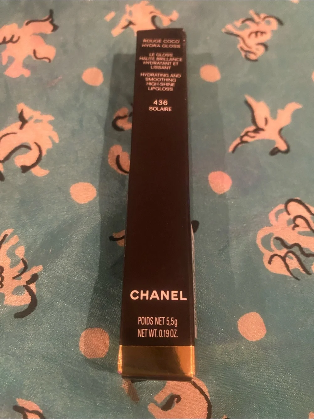 CHANEL Rouge Coco Hydra Gloss 436 Solare - Black and Gold Packaging